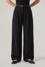 Women’s High Waisted Tailored Trousers Straight Wide Leg