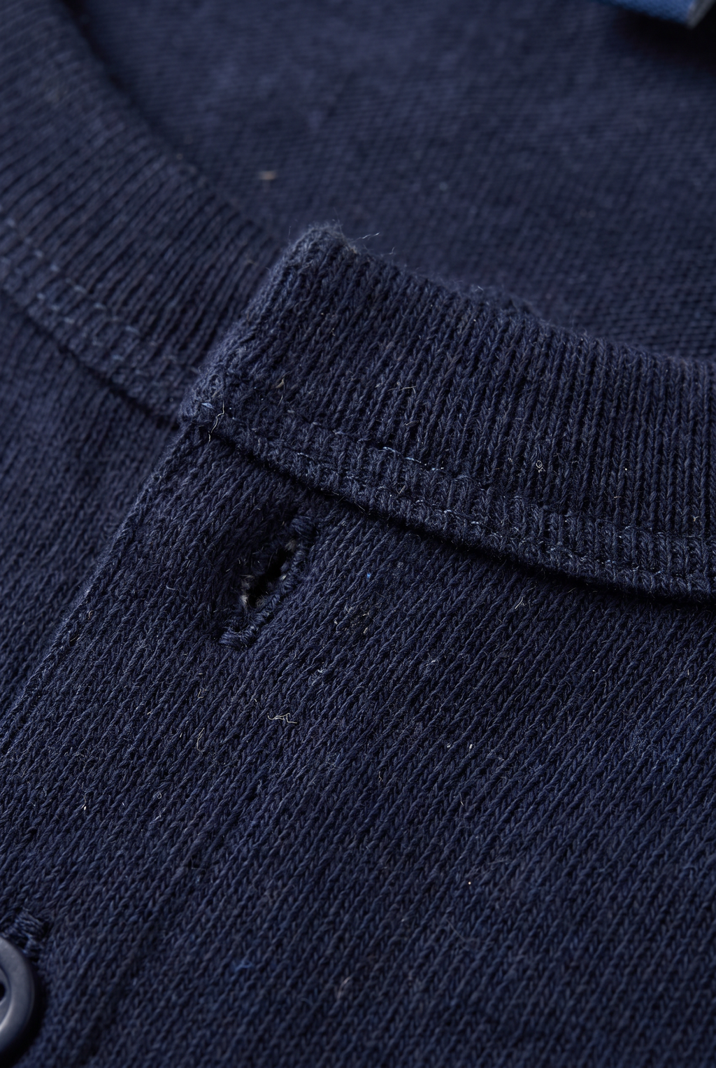 Men’s Long Sleeve Henley Shirt - Button Neck Regular Fit