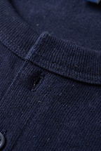 Men’s Long Sleeve Henley Shirt - Button Neck Regular Fit