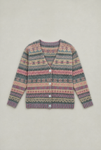 Women's Fair Isle Cardigan - Patterned Knit Button Front