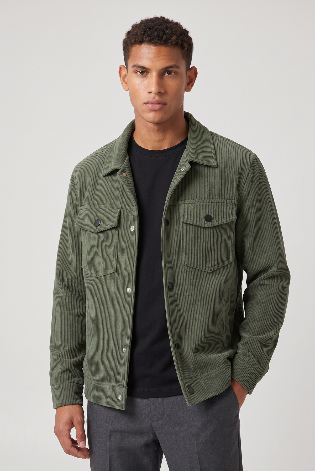 Men's Corduroy Jacket - Chore Workwear Button Up