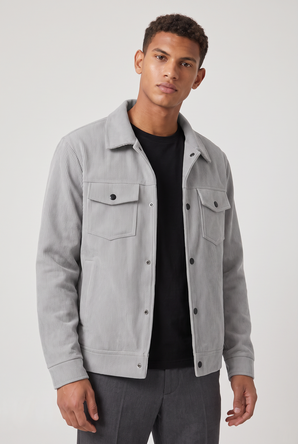 Men's Corduroy Jacket - Chore Workwear Button Up