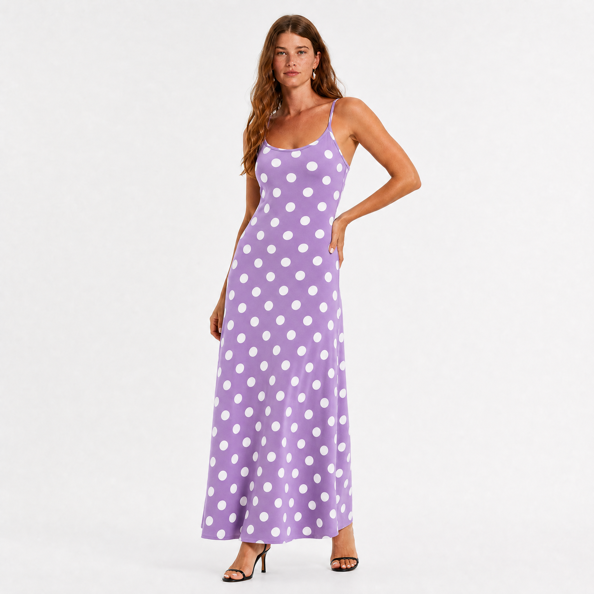 Women’s Polka Dot Cami Maxi Dress