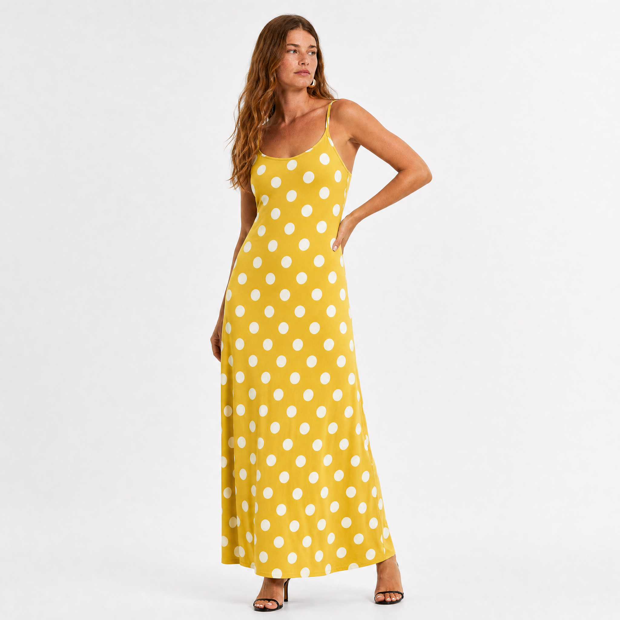 Women’s Polka Dot Cami Maxi Dress