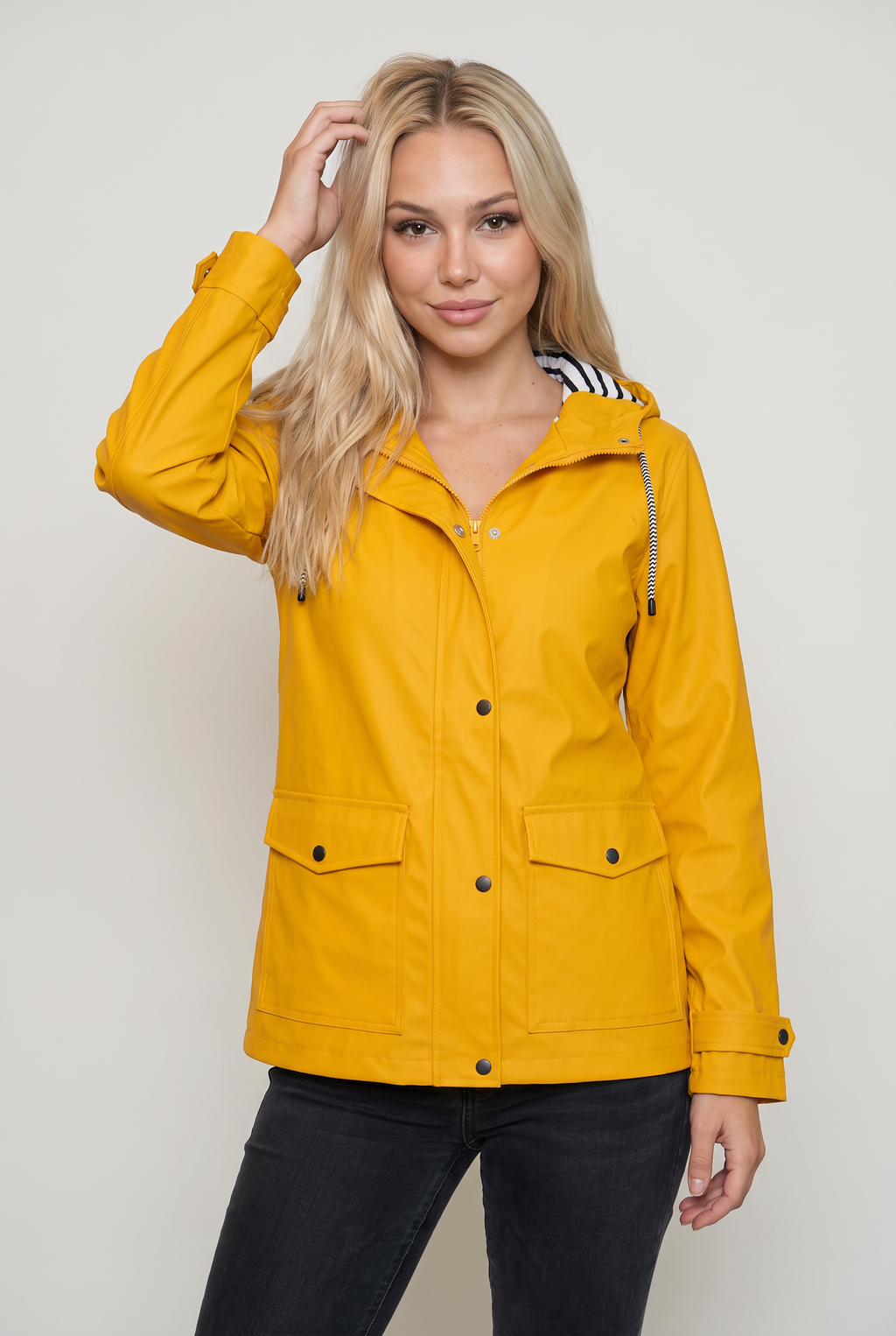 Women’s Hooded Lightweight Waterproof Rain Jacket