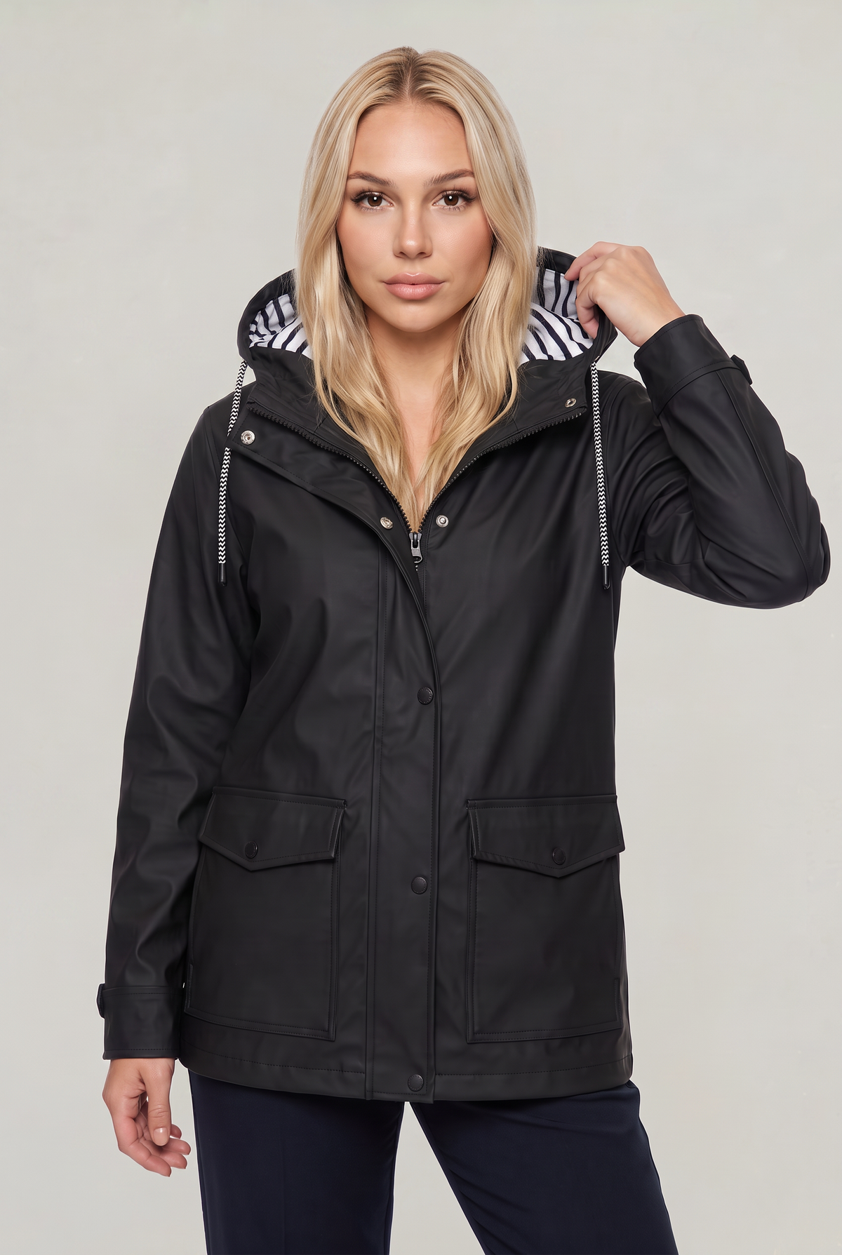 Women’s Hooded Lightweight Waterproof Rain Jacket