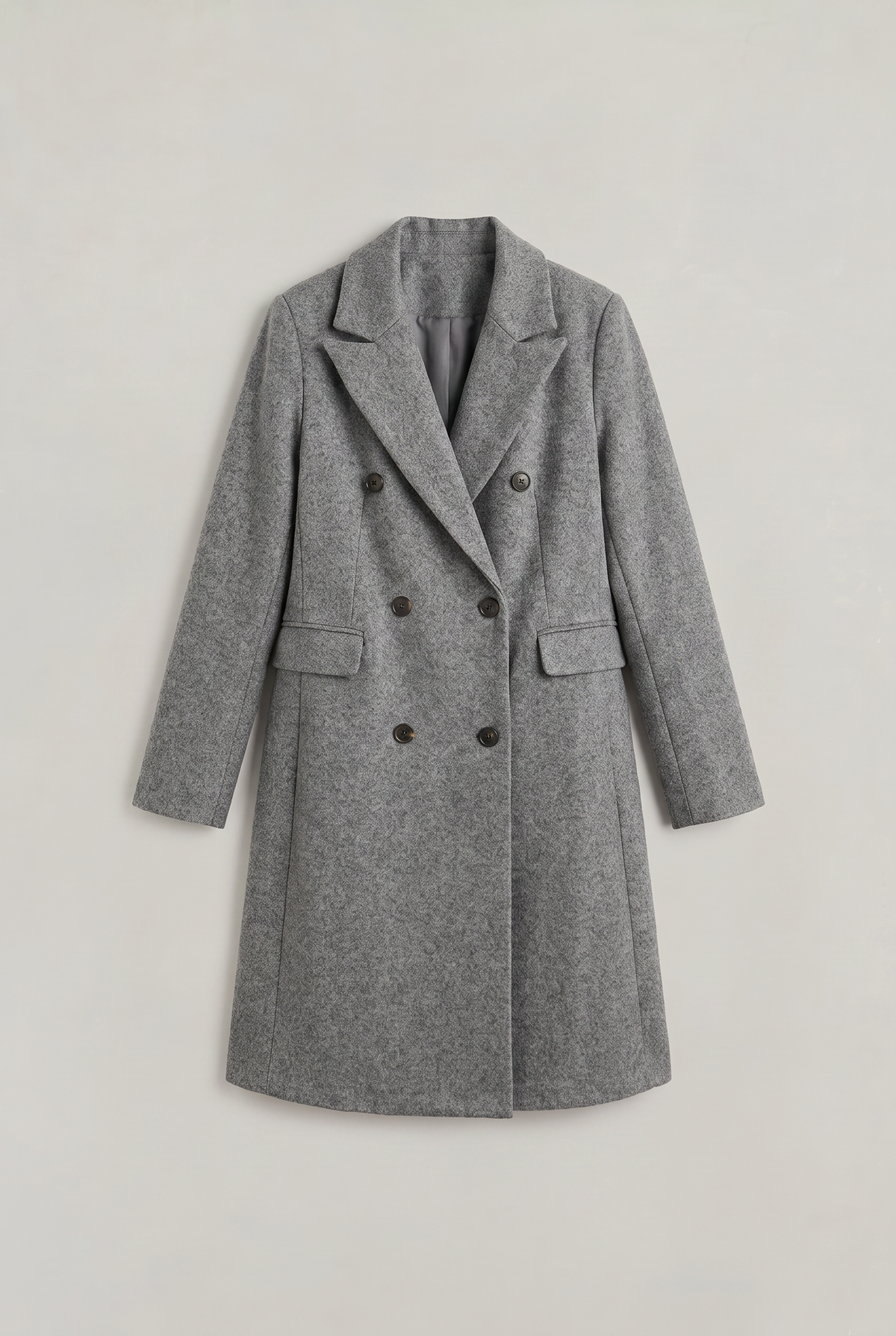 Women’s Double-Breasted Longline Coat