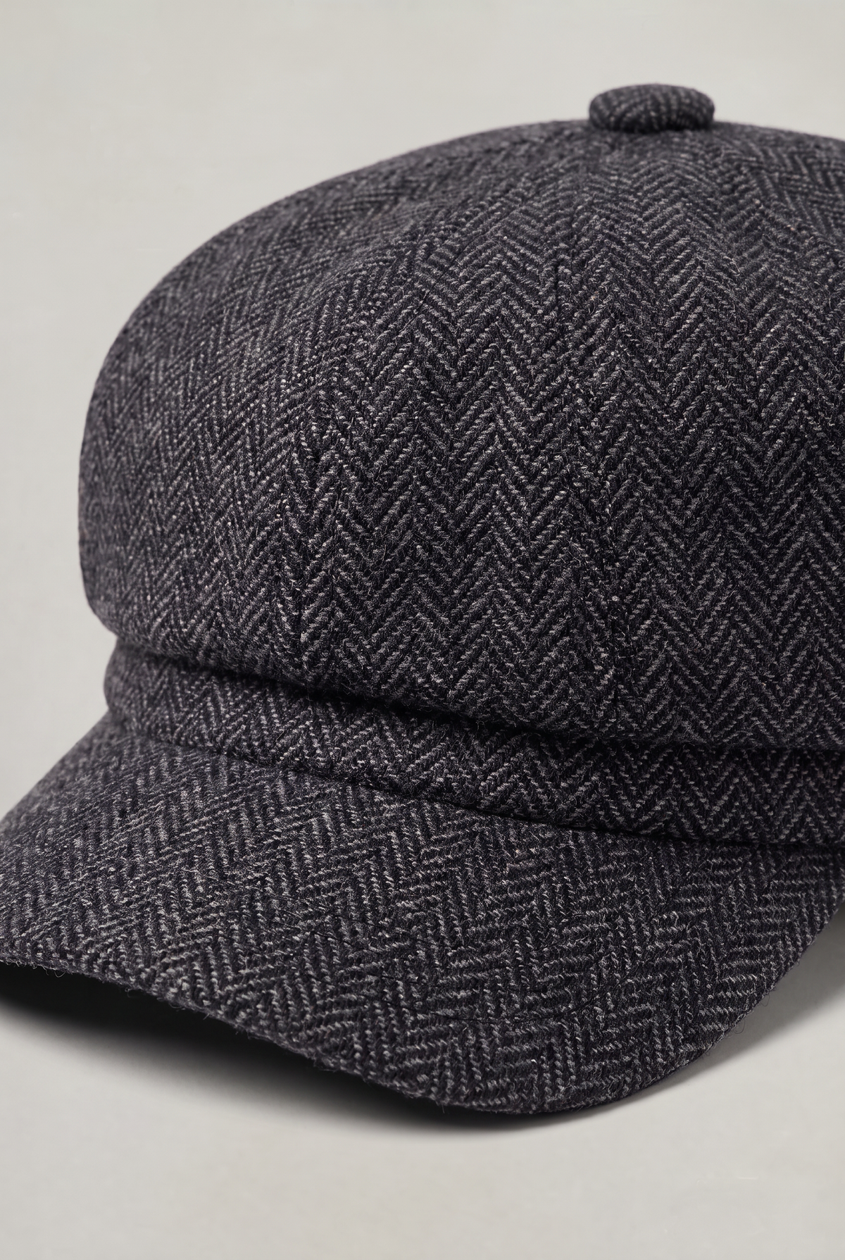 Men's Herringbone Newsboy Flat Cap