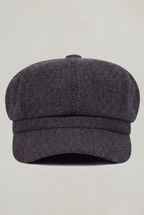 Men's Herringbone Newsboy Flat Cap