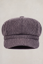 Men's Herringbone Newsboy Flat Cap