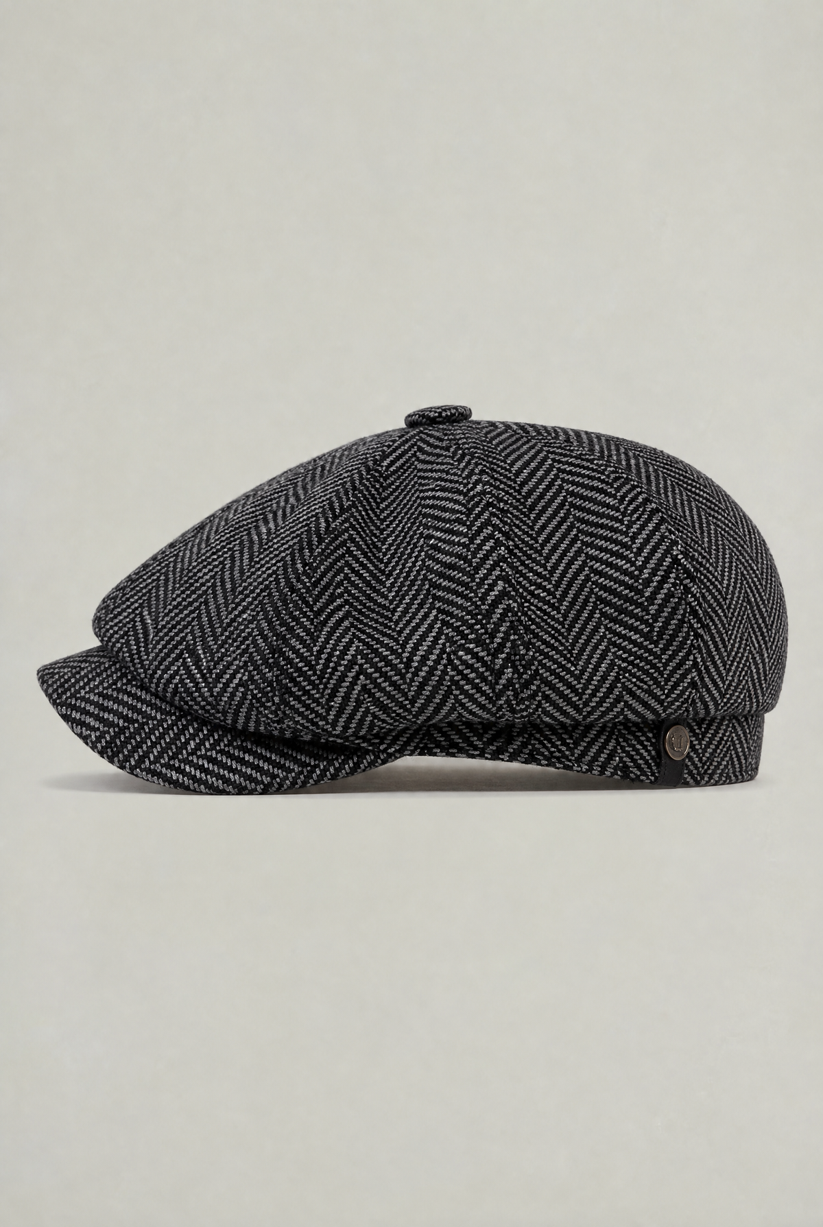 Men's Herringbone Bakersboy Flat Cap