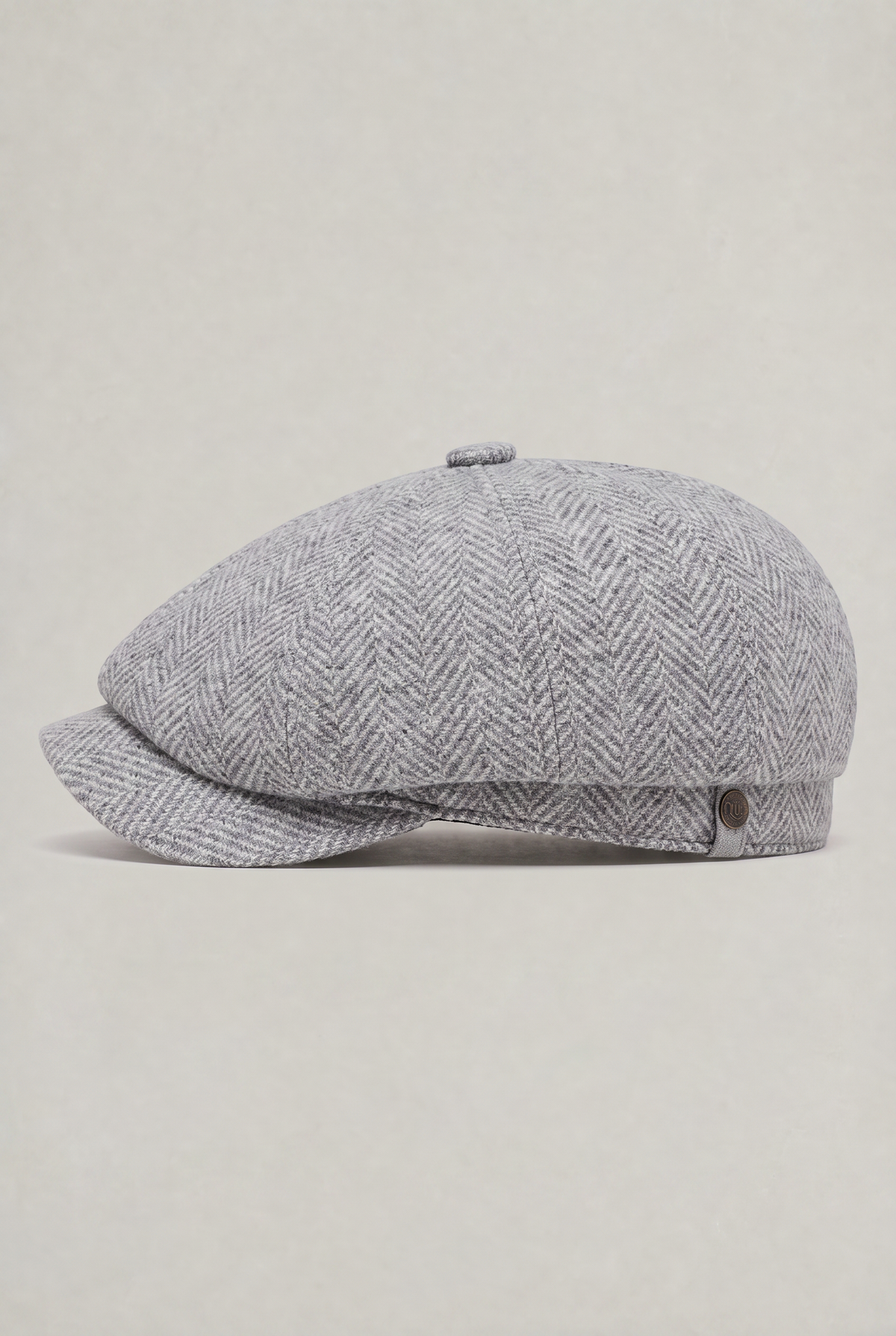 Men's Herringbone Bakersboy Flat Cap