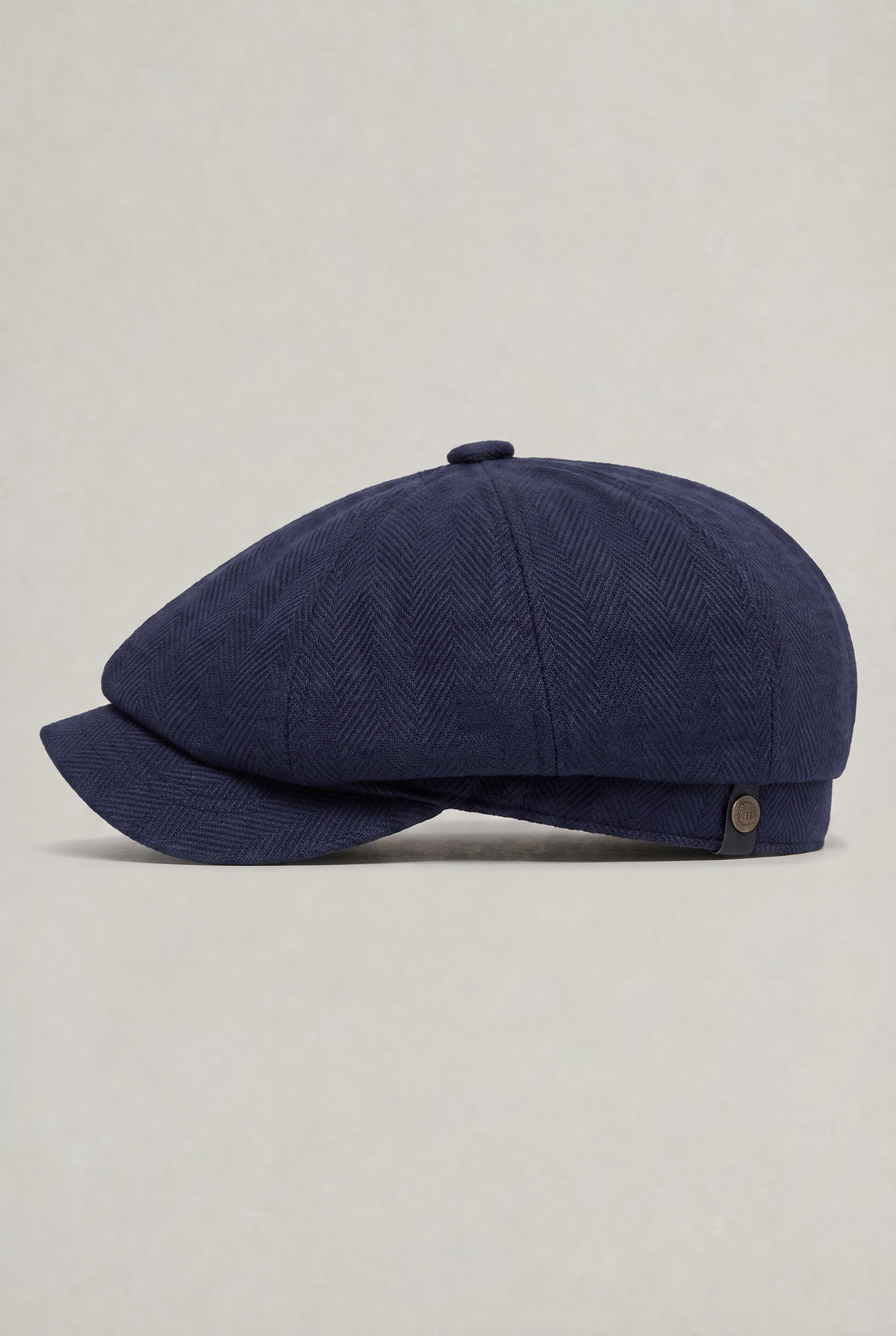 Men's Herringbone Bakersboy Flat Cap