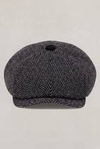 Men's Herringbone Bakersboy Flat Cap
