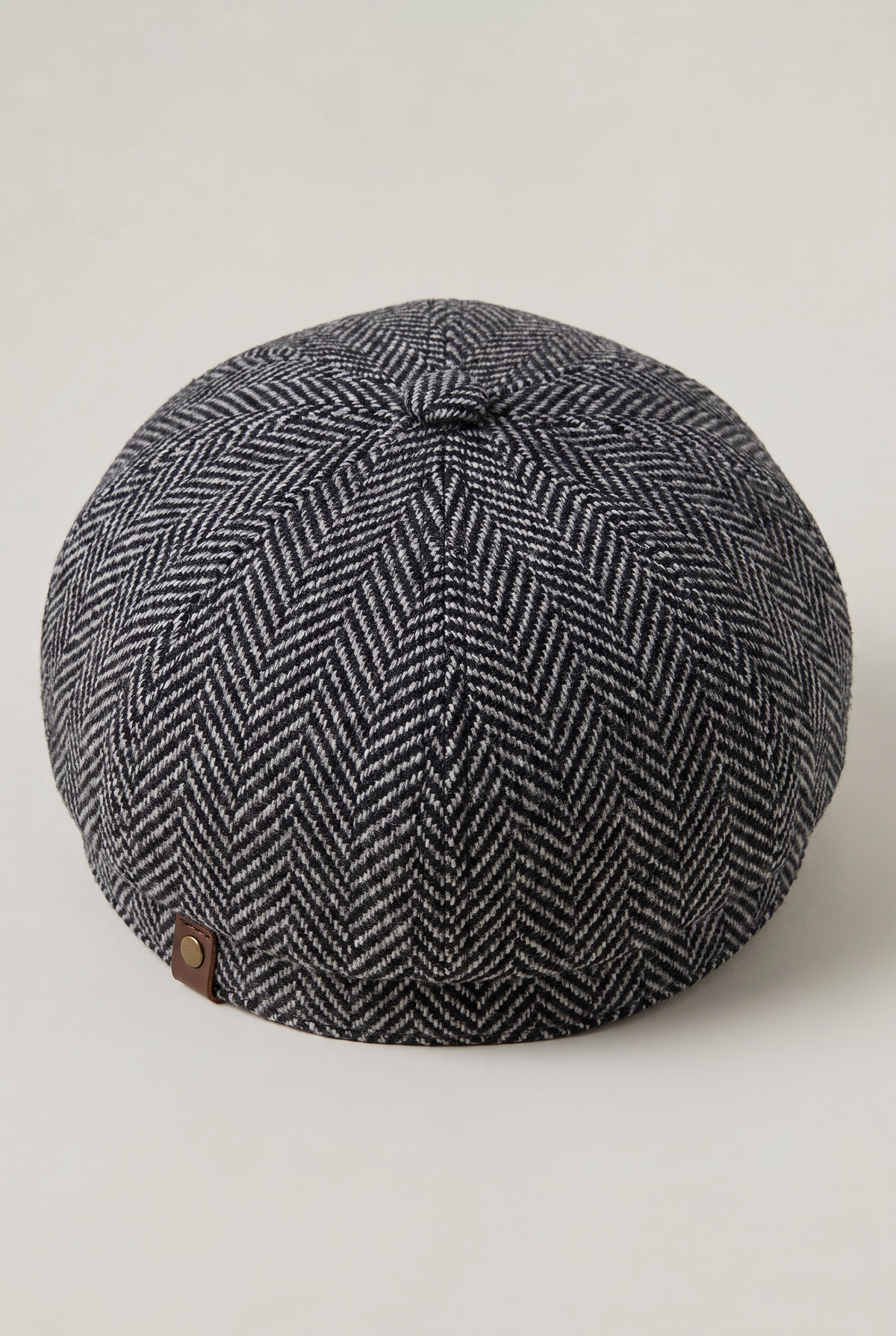 Men's Herringbone Bakersboy Flat Cap