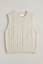 Women's Cable Knit Jumper Vest