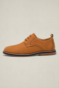 Men's Suede Look Brogue Derby Shoes