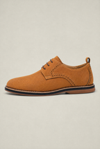 Men's Suede Look Brogue Derby Shoes