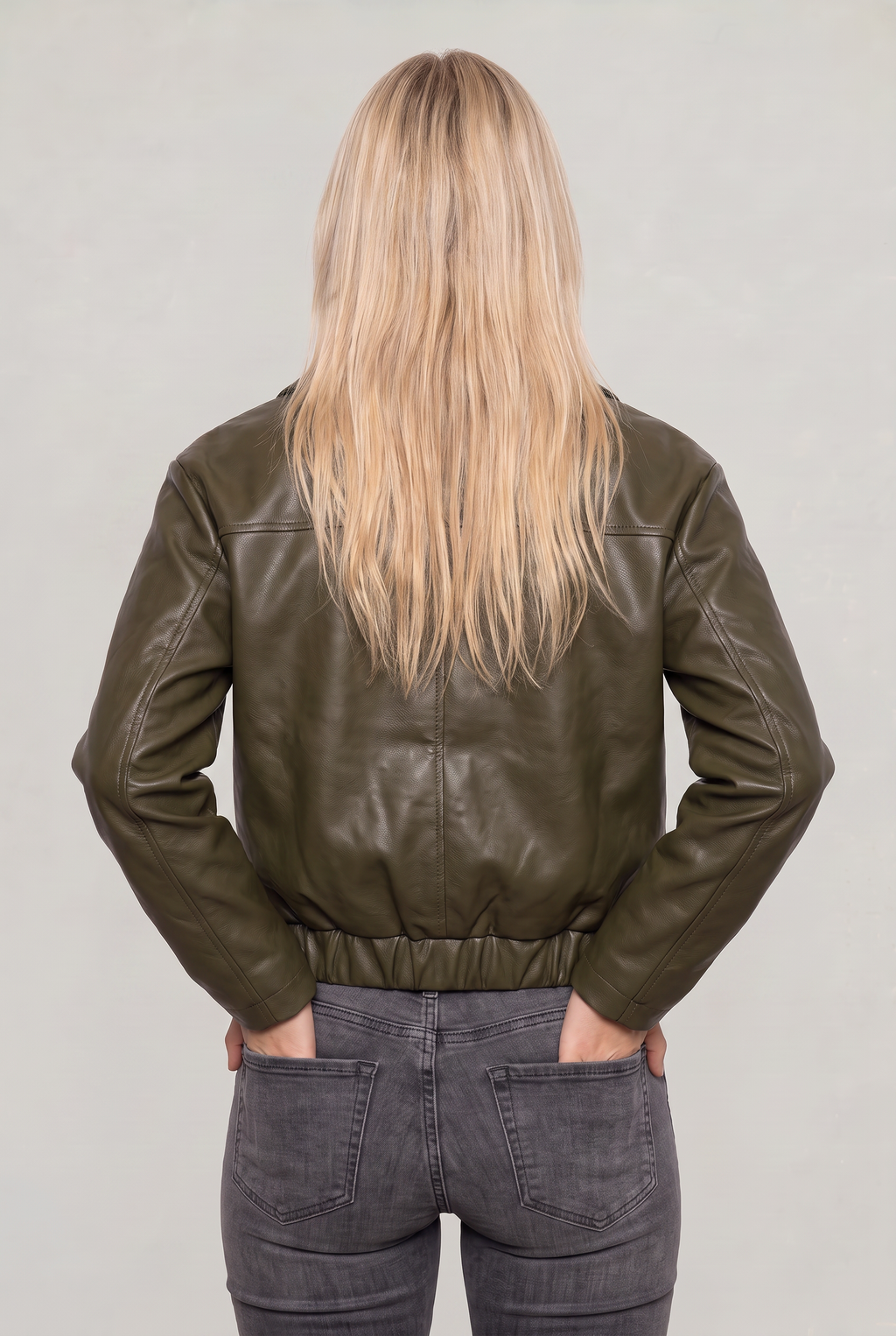 Women's Oversized Collared Bomber Jacket