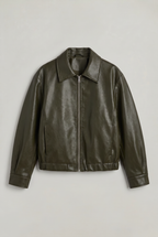 Women's Oversized Collared Bomber Jacket