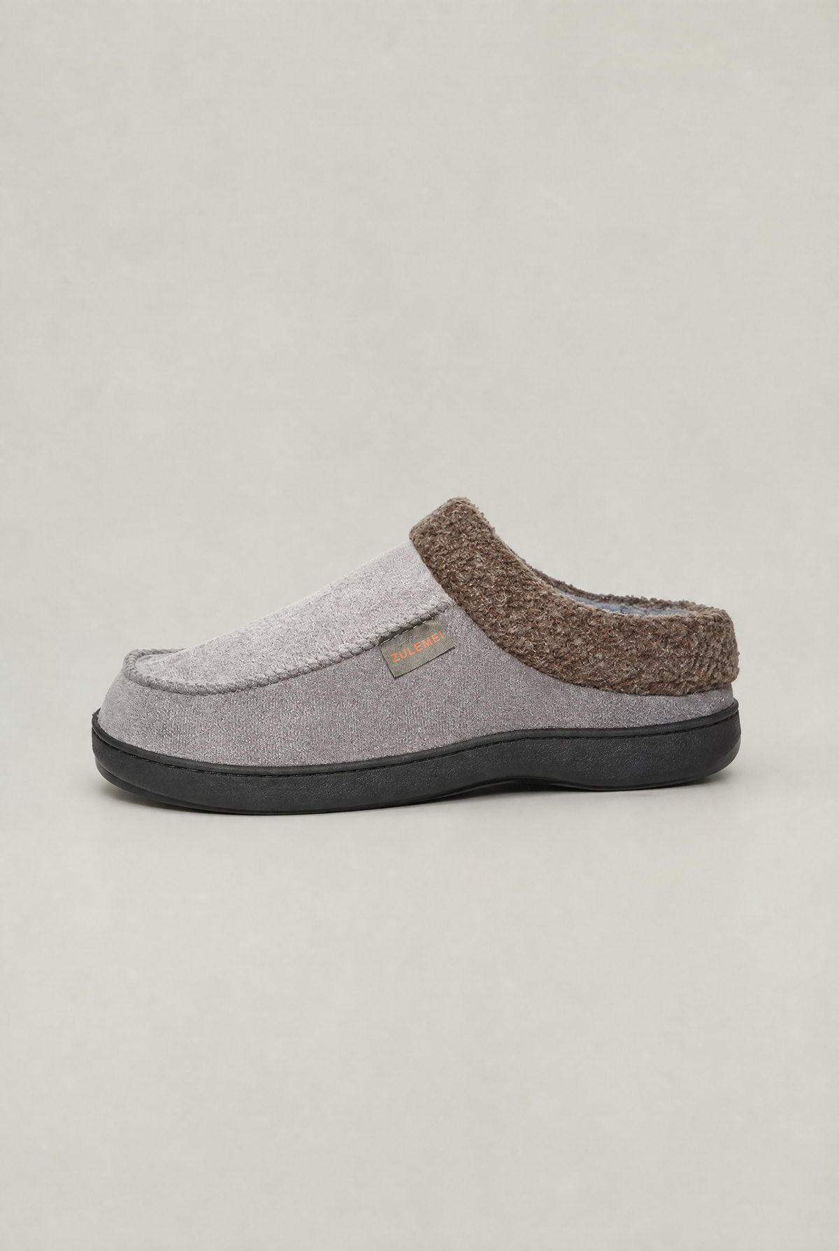 Men's Fleece-Lined Suede Slippers