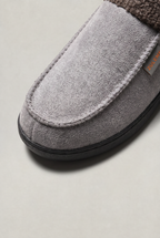 Men's Fleece-Lined Suede Slippers