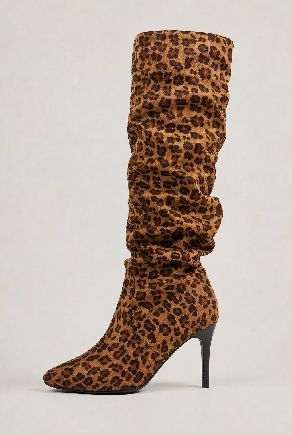 Women’s Leather Slouch Knee High Boots