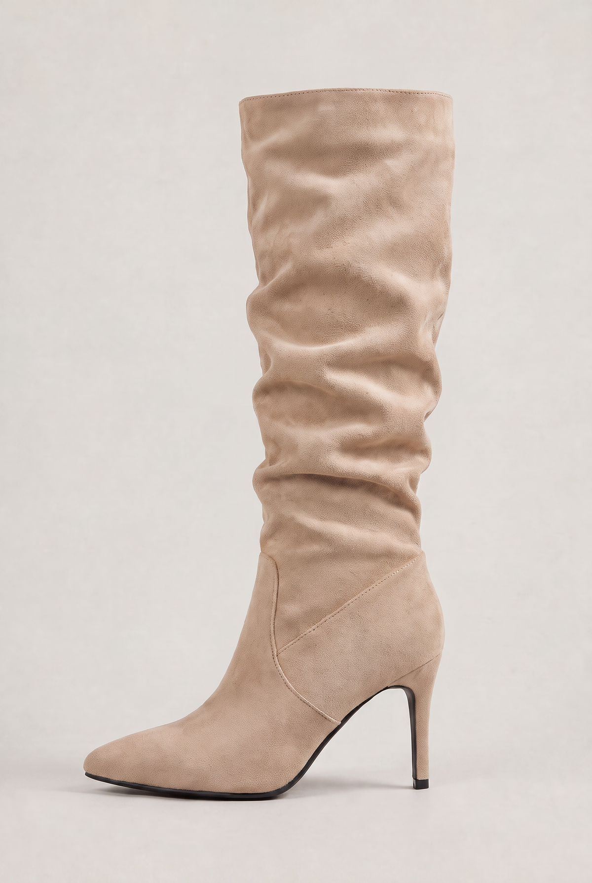 Women’s Leather Slouch Knee High Boots
