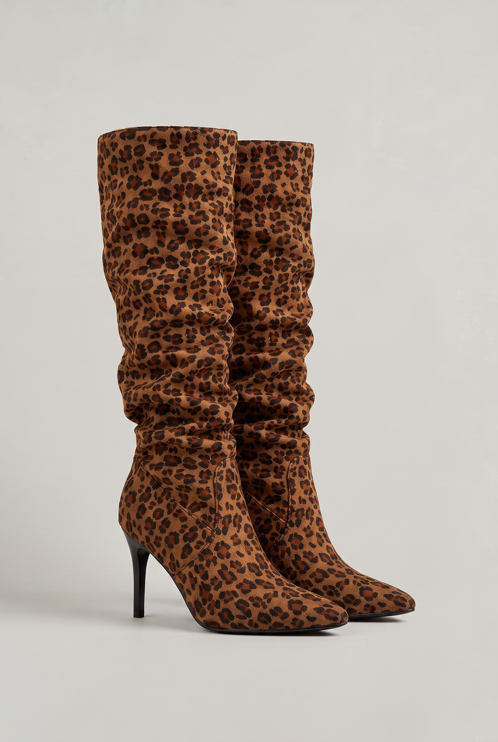 Women’s Leather Slouch Knee High Boots