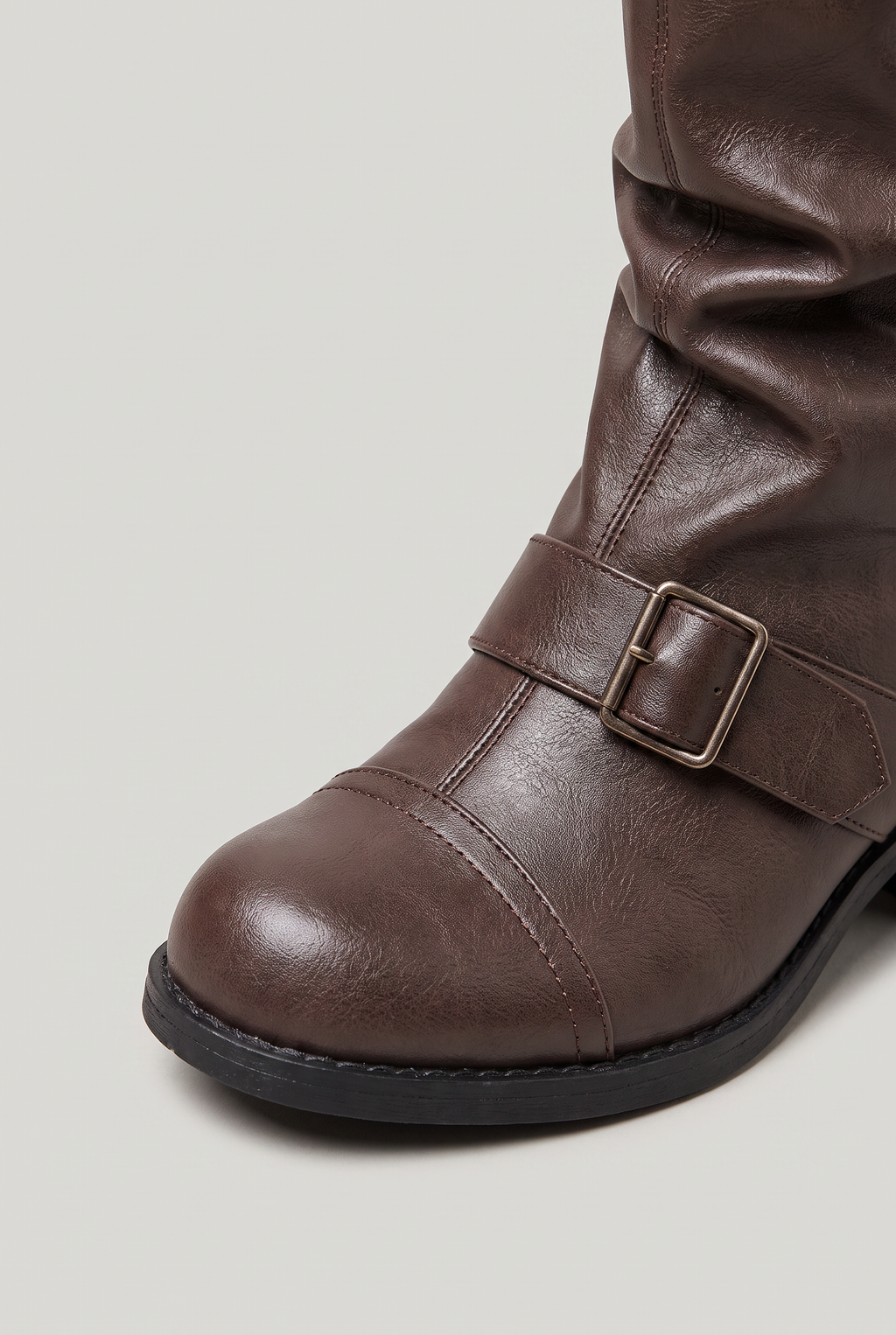 Women’s Buckle Block Heel Boots