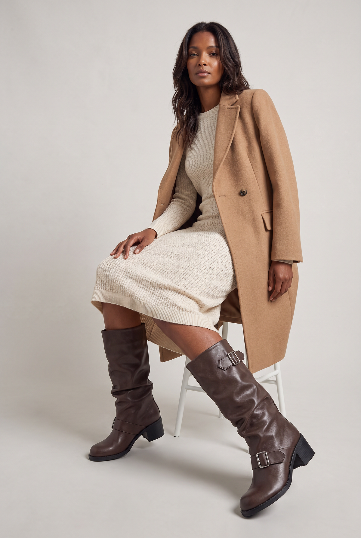Women’s Buckle Block Heel Boots