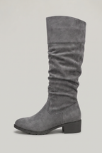 Women's Suede Look Slouchy Knee High Boots