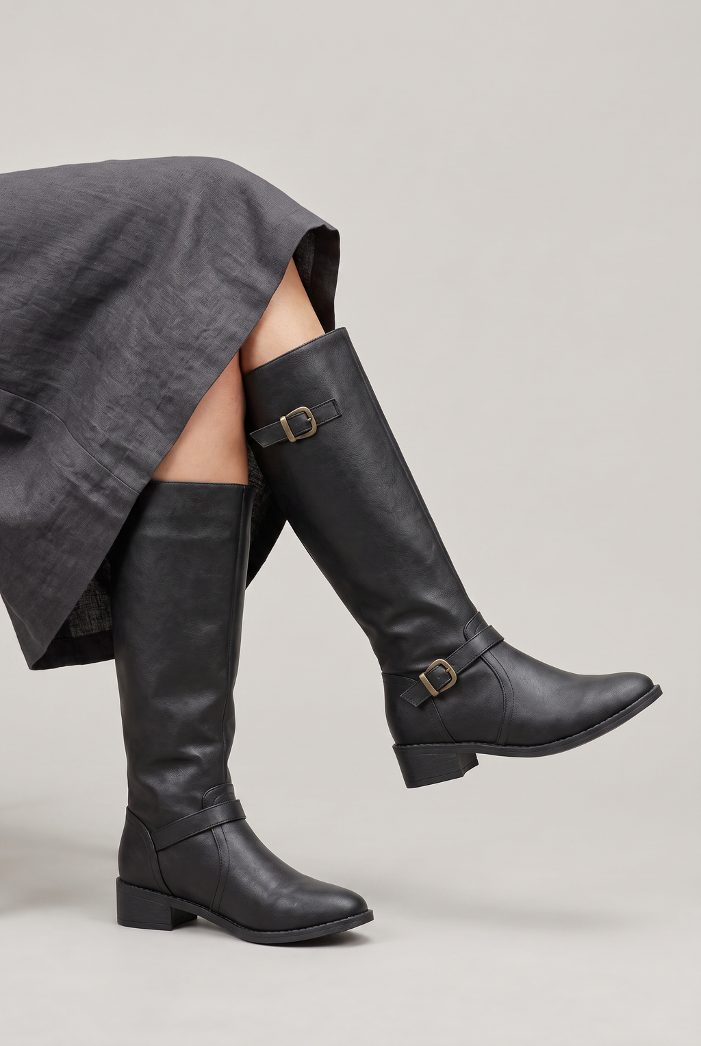 Women’s Leather Knee High Riding Boots