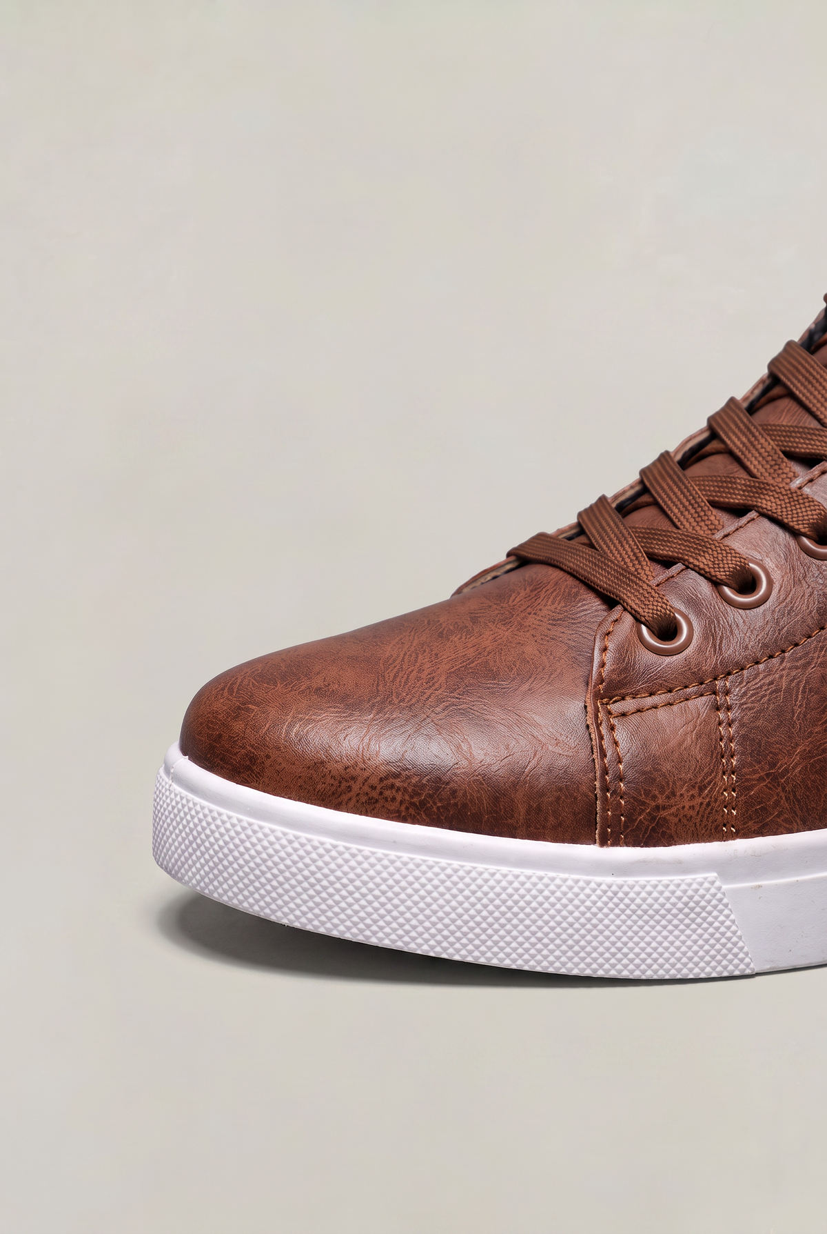 Men's Leather Lace Up Low Top Sneakers