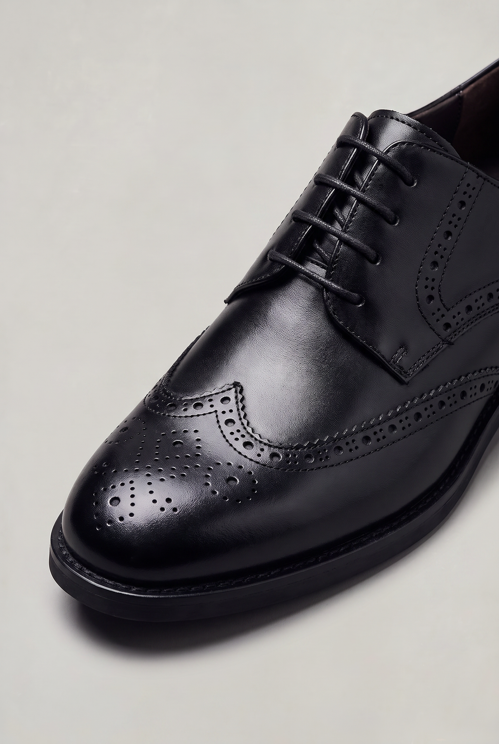 Men's Derby Shoes - Lace Up Leather Look Smart
