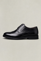 Men's Derby Shoes - Lace Up Leather Look Smart