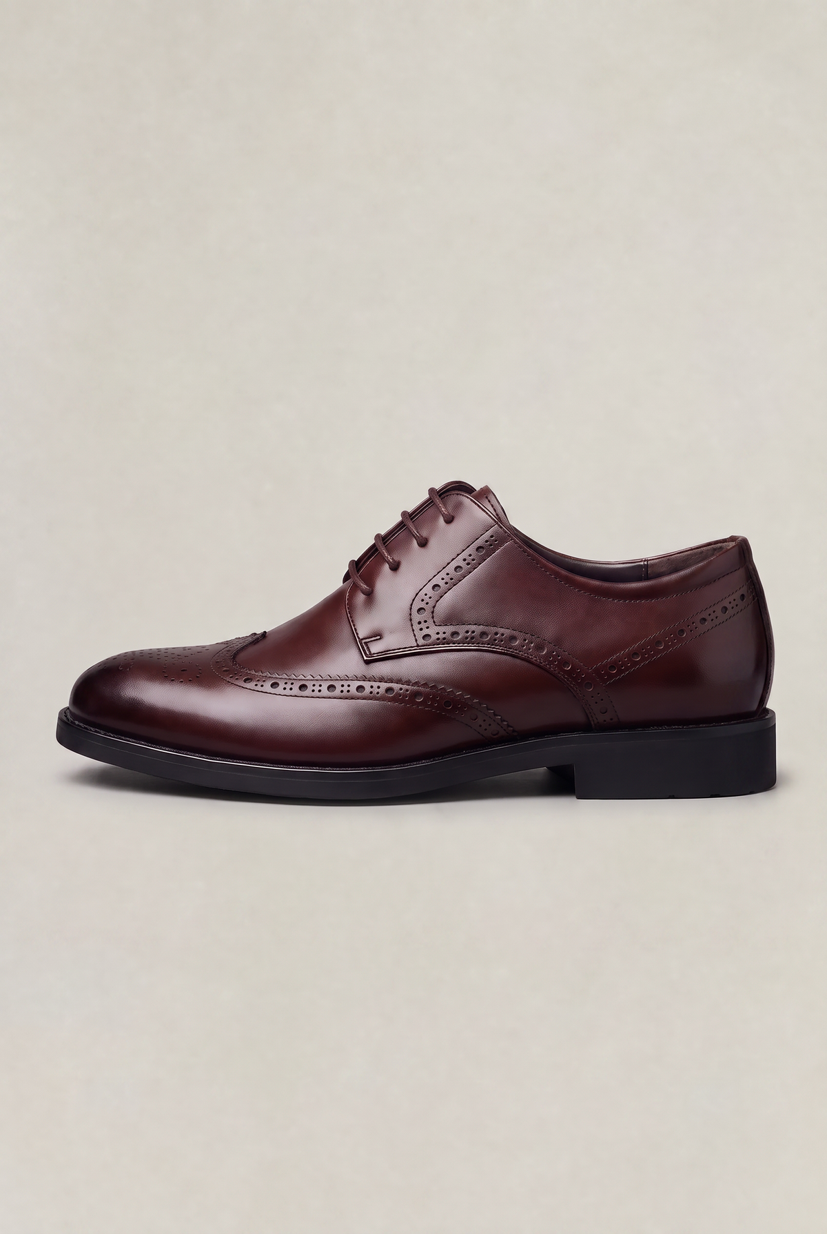 Men's Derby Shoes - Lace Up Leather Look Smart