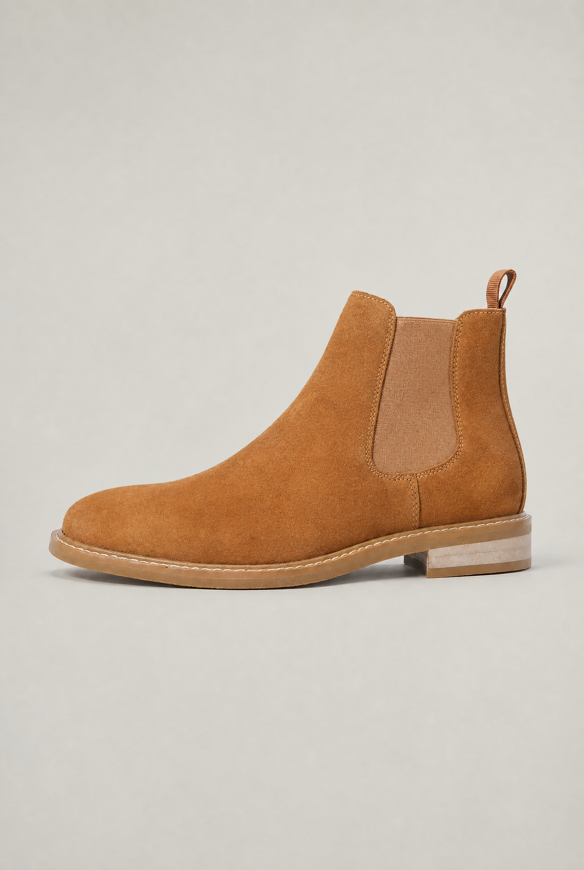 Men's Suede Look Chelsea Boots - Slip On Ankle Boots