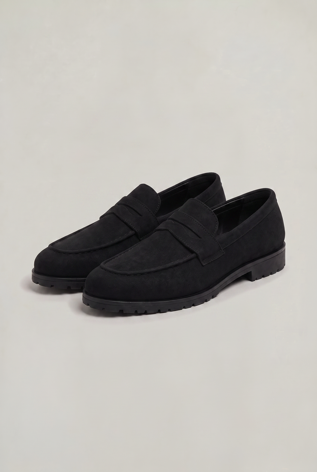Men's Suede Look Penny Loafer - Slip On Loafers