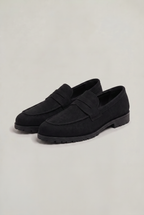 Men's Suede Look Penny Loafer - Slip On Loafers