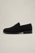 Men's Suede Look Penny Loafer - Slip On Loafers