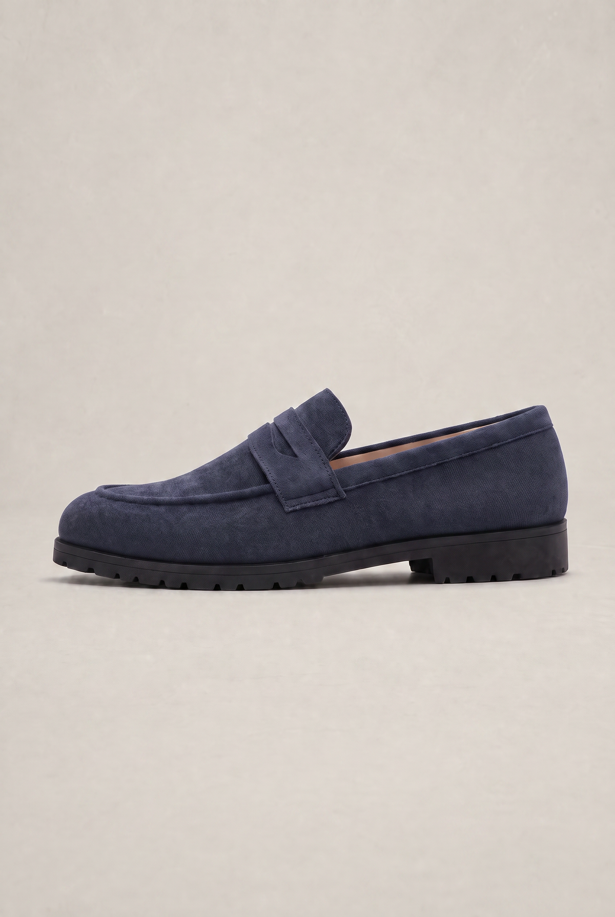 Men's Suede Look Penny Loafer - Slip On Loafers