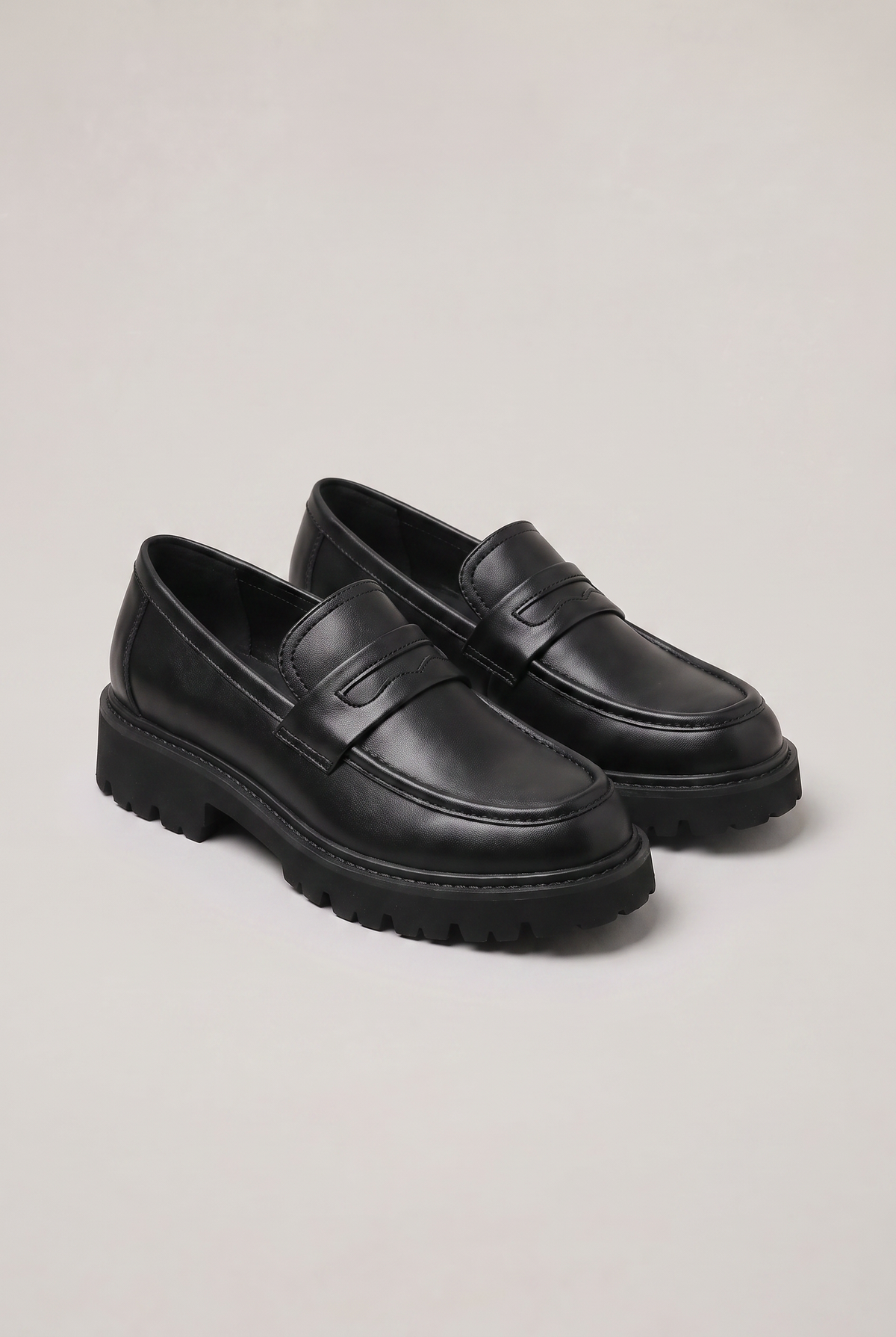 Men's Chunky Loafers - Lug Sole Penny Loafer Slip On