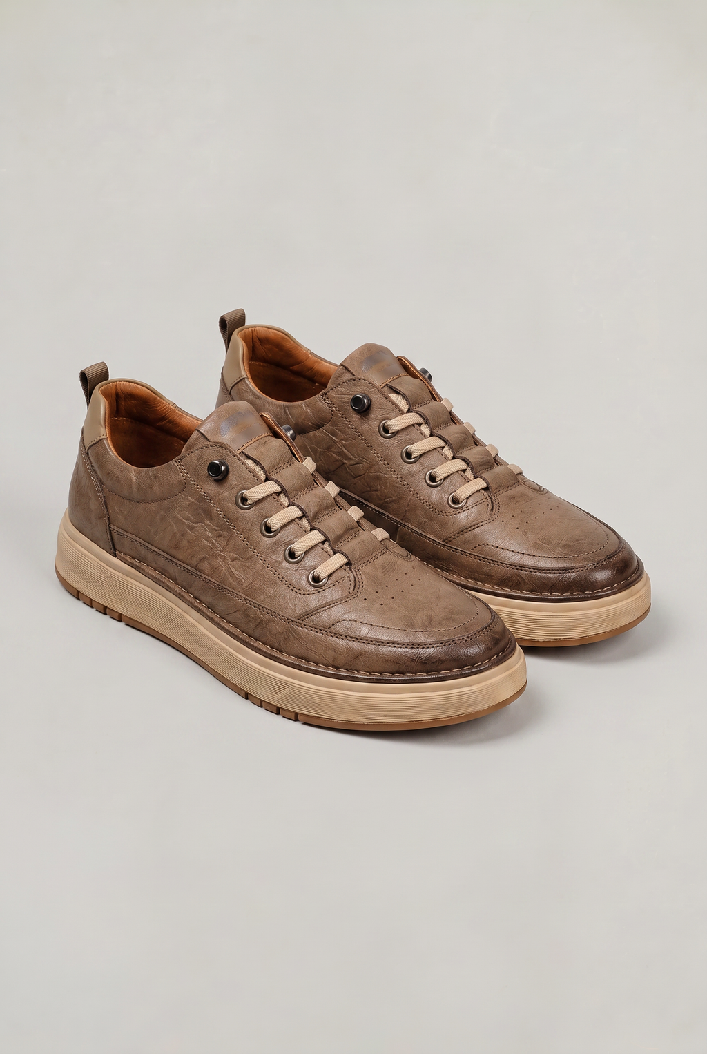 Men's Synthetic Lace-Up Low Top Sneakers