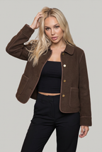 Women's Short Collared Jacket