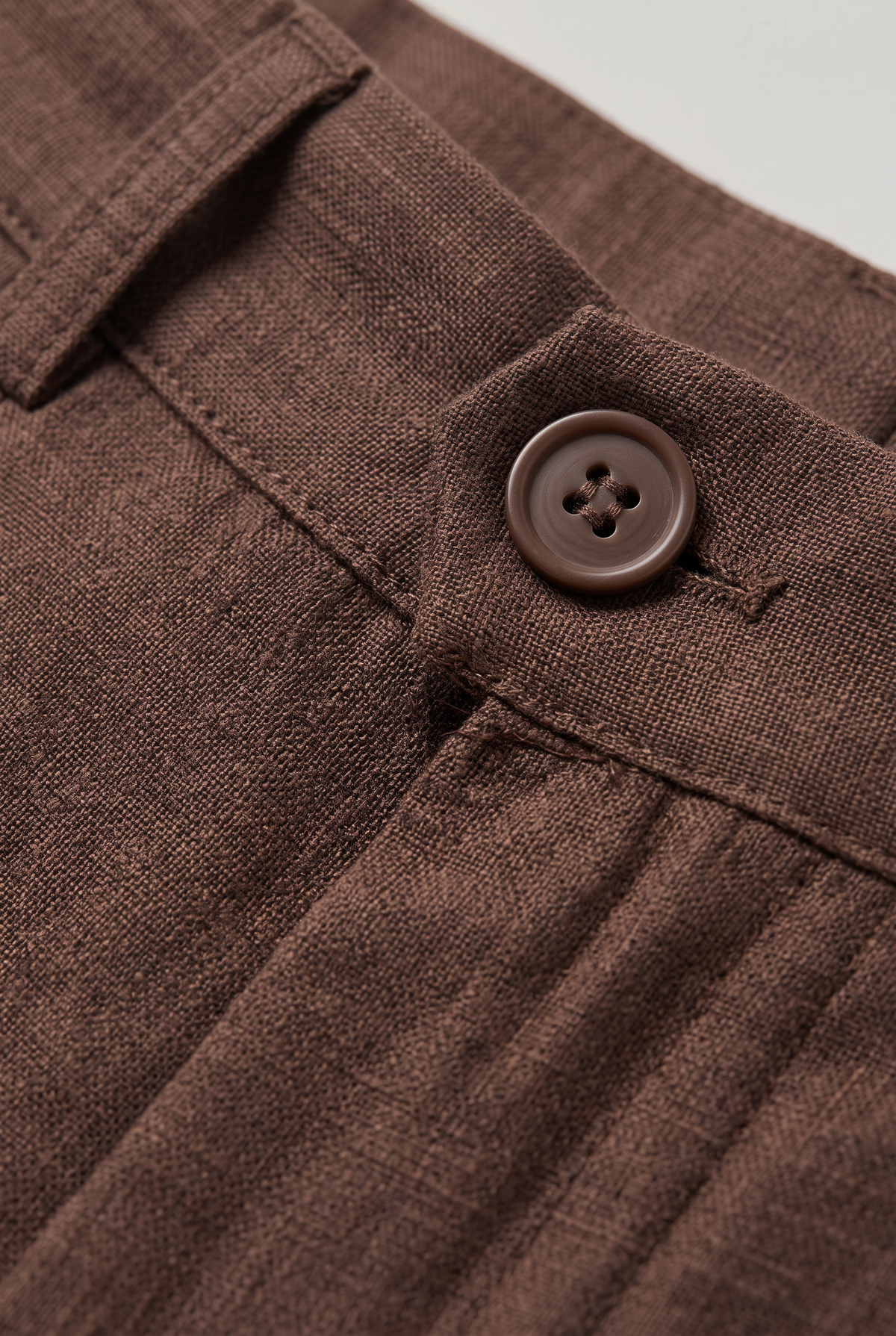 Men’s Relaxed Straight Wide-Leg Linen Trousers