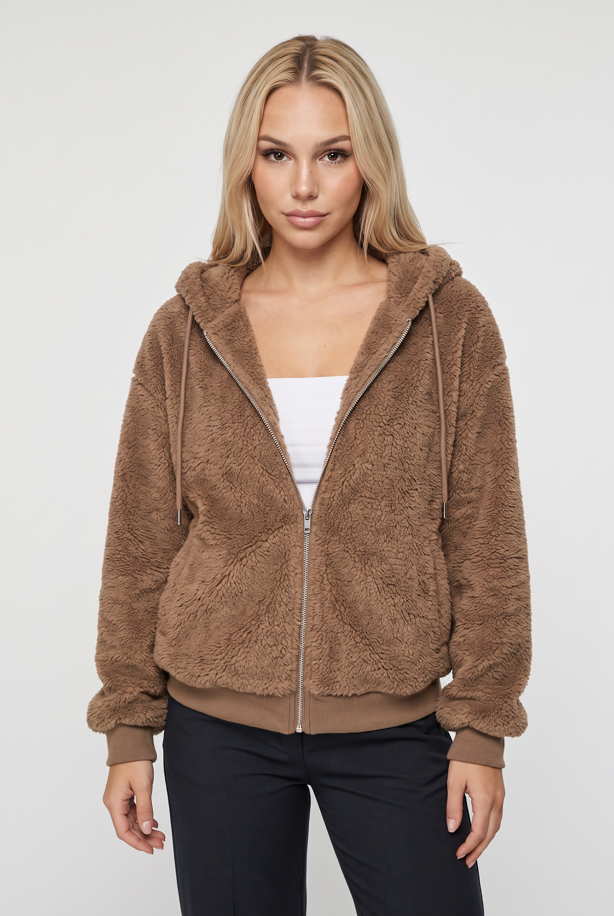 Women’s Teddy Zip-Up Hooded Jacket