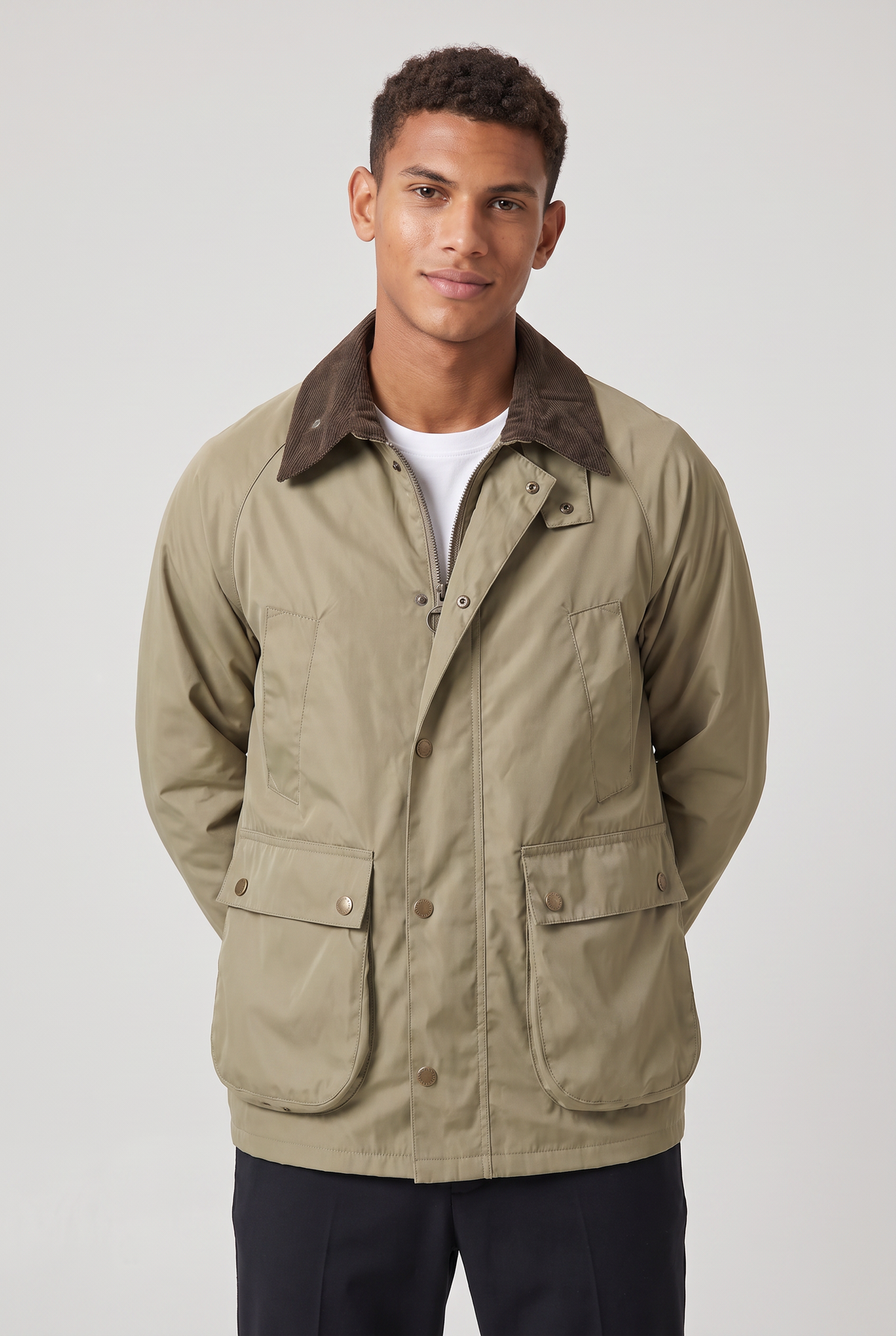 Men’s Vintage Corduroy Collar Workwear Jacket
