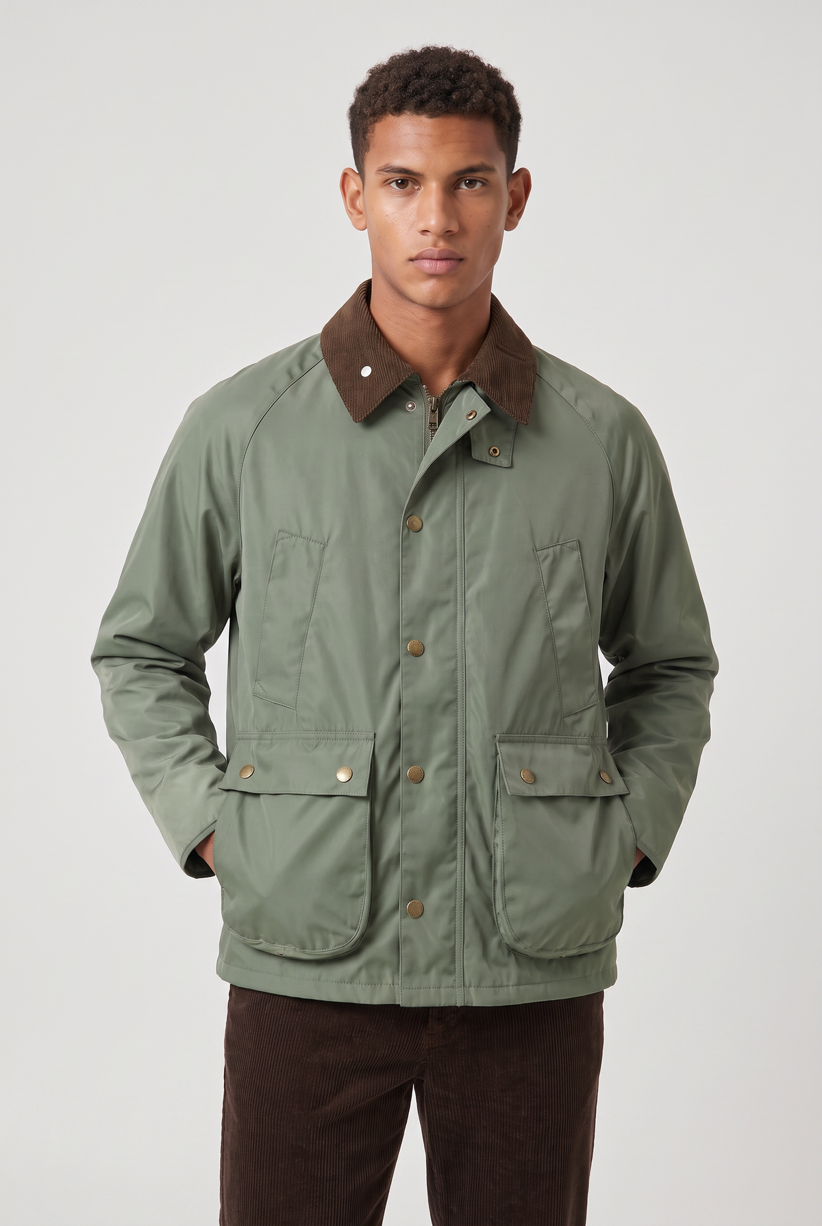 Men’s Vintage Corduroy Collar Workwear Jacket