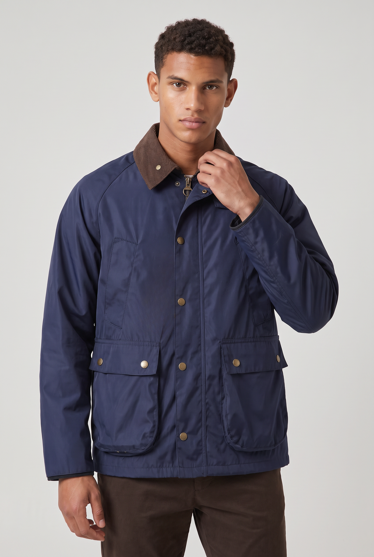 Men’s Vintage Corduroy Collar Workwear Jacket